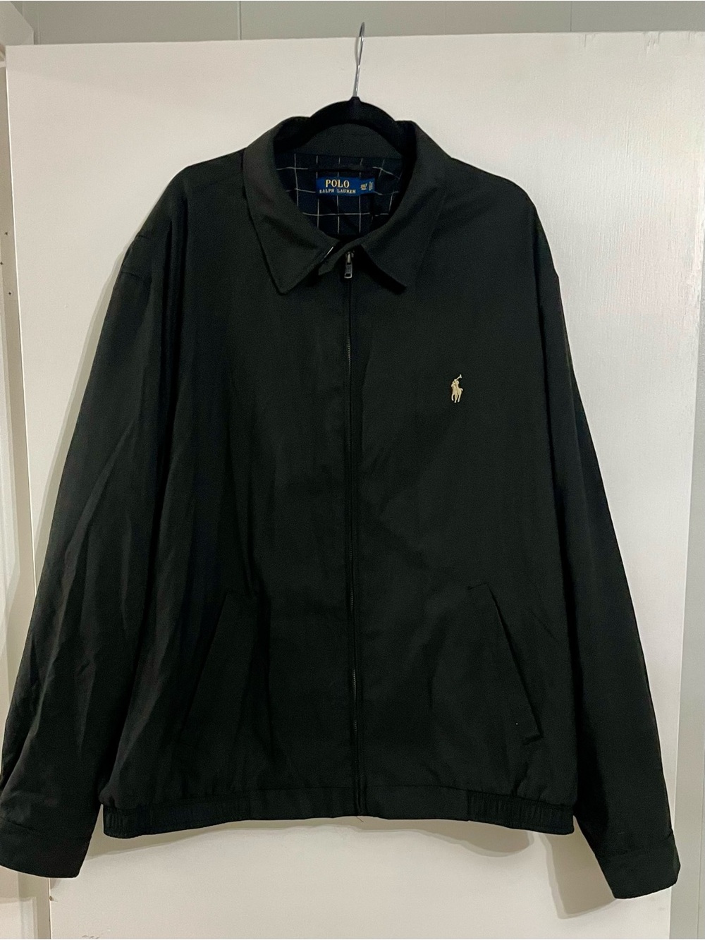 Polo by Ralph Lauren Black Zip-Front Lightweight Jacket
